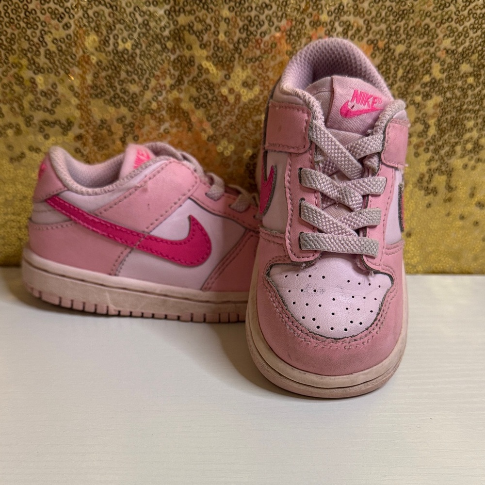 Nike Dunk Low Triple Pink Toddler Sneakers